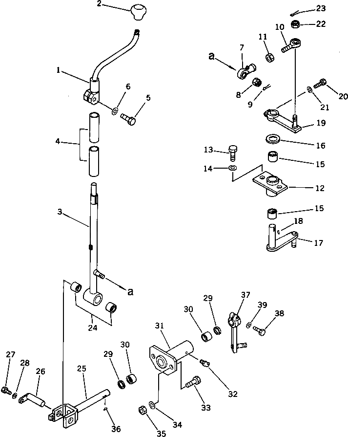 Схема запчастей Komatsu D355C-3 - SHIFTABLE МЕХАНИЗМ РЫЧАГА. (/) (ДЛЯ КОНВЕЙЕРА SHIFTER)(№77-) РАБОЧЕЕ ОБОРУДОВАНИЕ