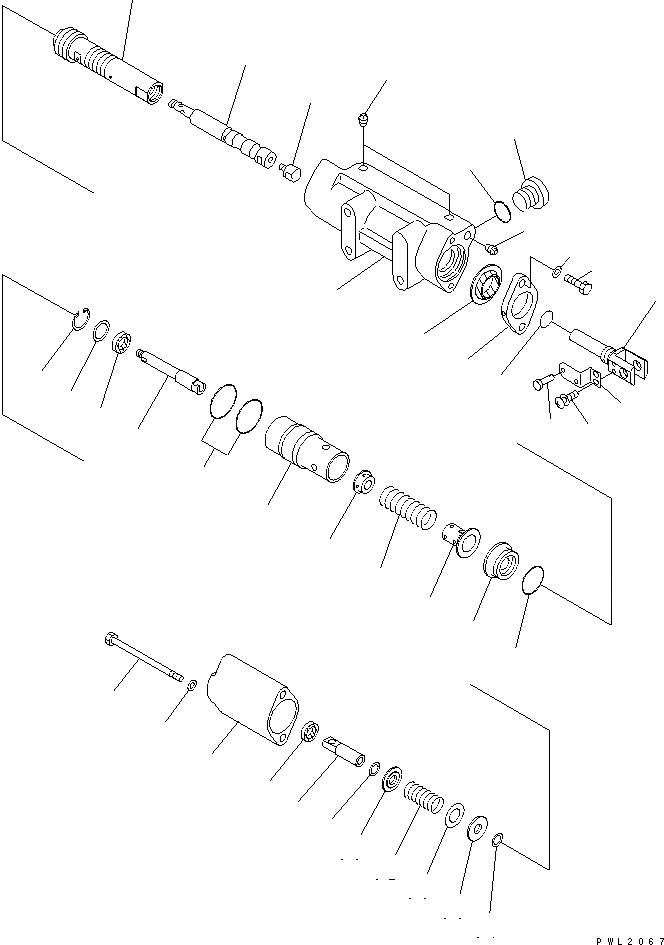 Схема запчастей Komatsu D375A-3A - СЕРВОКЛАПАН (РЕГУЛИР. POSITION РЫЧАГ)(№7-) СИЛОВАЯ ПЕРЕДАЧА И КОНЕЧНАЯ ПЕРЕДАЧА