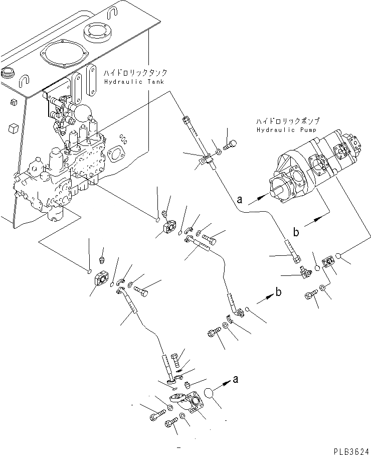 Схема запчастей Komatsu D375A-3D - ГИДР. НАСОС. ЛИНИЯ ПОДАЧИ ГИДРАВЛИКА