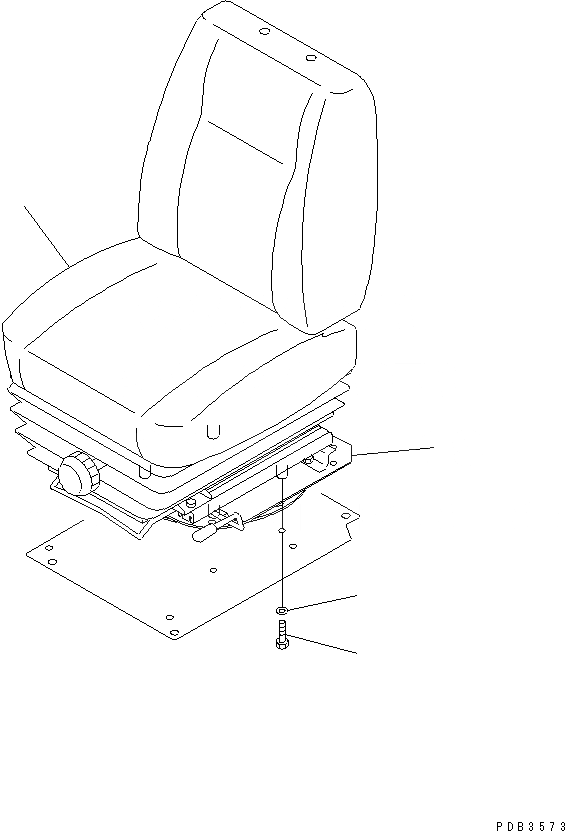 Схема запчастей Komatsu D375A-3 - СИДЕНЬЕ ОПЕРАТОРА (СИДЕНЬЕ КОЖ.ЗАМ.) КАБИНА ОПЕРАТОРА И СИСТЕМА УПРАВЛЕНИЯ