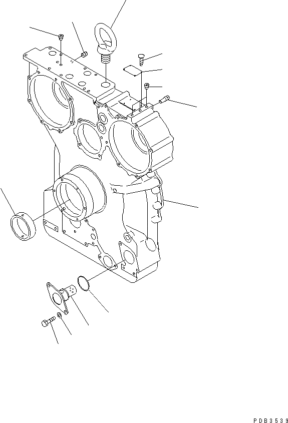 Схема запчастей Komatsu D375A-3A-01 - МЕХ-М ОТБОРА МОЩНОСТИ (/) СИЛОВАЯ ПЕРЕДАЧА И КОНЕЧНАЯ ПЕРЕДАЧА