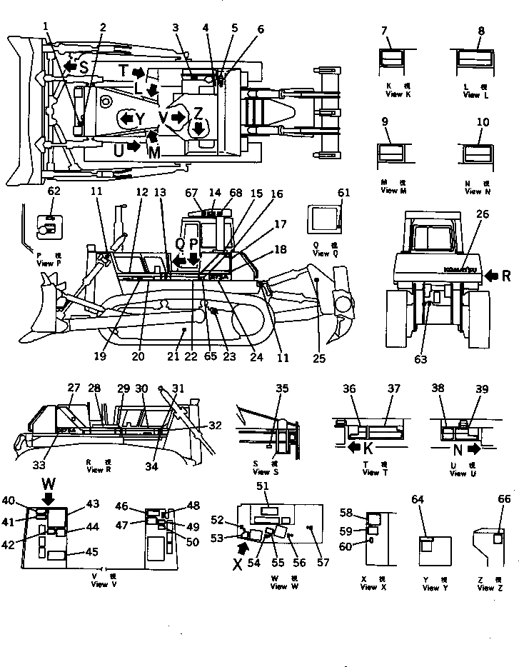 Схема запчастей Komatsu D375A-2 - МАРКИРОВКА (CZECHOSLOVAK)(№8-) МАРКИРОВКА¤ ИНСТРУМЕНТ И РЕМКОМПЛЕКТЫ