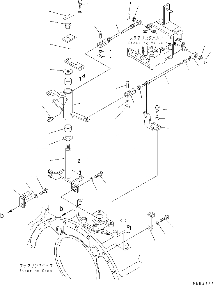 Схема запчастей Komatsu D375A-3-01 - РУЛЕВ. УПРАВЛЕНИЕ УПРАВЛ-Е(№7-7) СИЛОВАЯ ПЕРЕДАЧА И КОНЕЧНАЯ ПЕРЕДАЧА