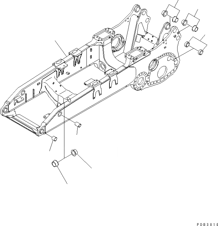 Схема запчастей Komatsu D375A-3-01 - ОСНОВН. РАМА (СПЕЦ. ORDER) ОСНОВН. РАМА И КОМПОНЕНТЫ