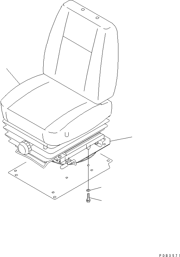 Схема запчастей Komatsu D375A-3-01 - СИДЕНЬЕ ОПЕРАТОРА (ТКАНЕВОЕ СИДЕНЬЕ)(№7-7) КАБИНА ОПЕРАТОРА И СИСТЕМА УПРАВЛЕНИЯ