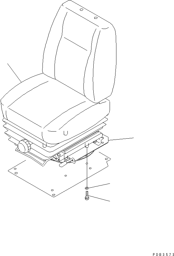 Схема запчастей Komatsu D375A-3-01 - СИДЕНЬЕ ОПЕРАТОРА       (LEATHER СИДЕНЬЕ) КАБИНА ОПЕРАТОРА И СИСТЕМА УПРАВЛЕНИЯ