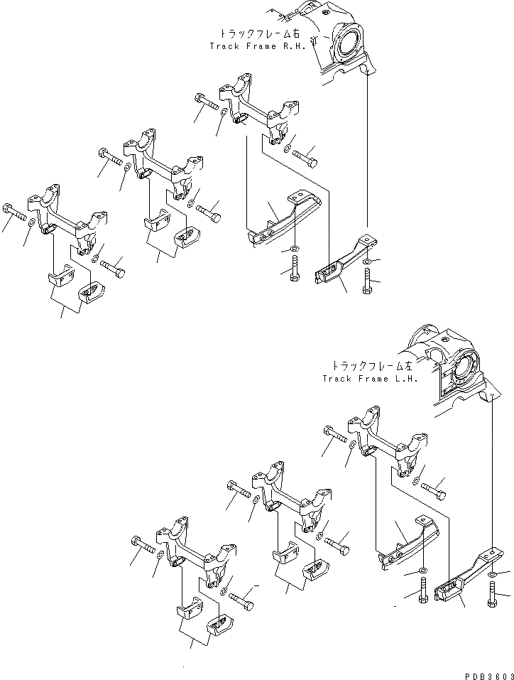 Схема запчастей Komatsu D375A-3-01 - ЗАЩИТА КАТКОВ ХОДОВАЯ