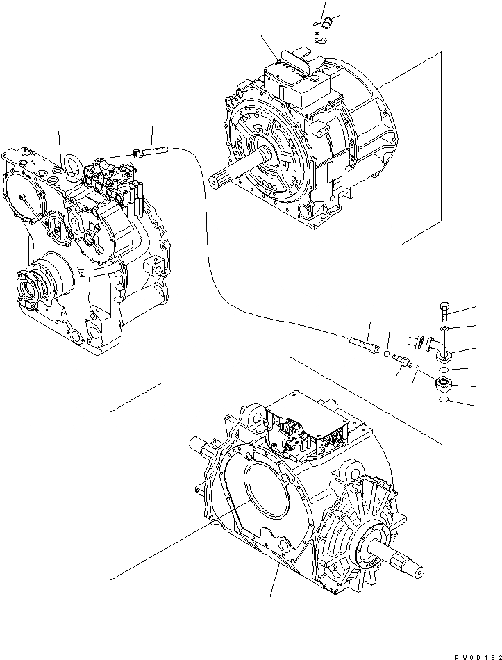 Схема запчастей Komatsu D375A-5 - СИЛОВАЯ ПЕРЕДАЧА (/)¤ ШЛАНГИ СИЛОВАЯ ПЕРЕДАЧА И КОНЕЧНАЯ ПЕРЕДАЧА