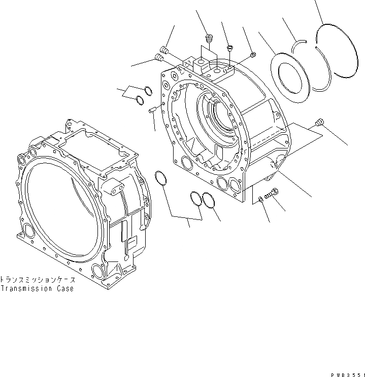 Схема запчастей Komatsu D375A-5 - ТРАНСМИССИЯ (7/8)¤ ПЕРЕДАЧА(№8-(79)) СИЛОВАЯ ПЕРЕДАЧА И КОНЕЧНАЯ ПЕРЕДАЧА