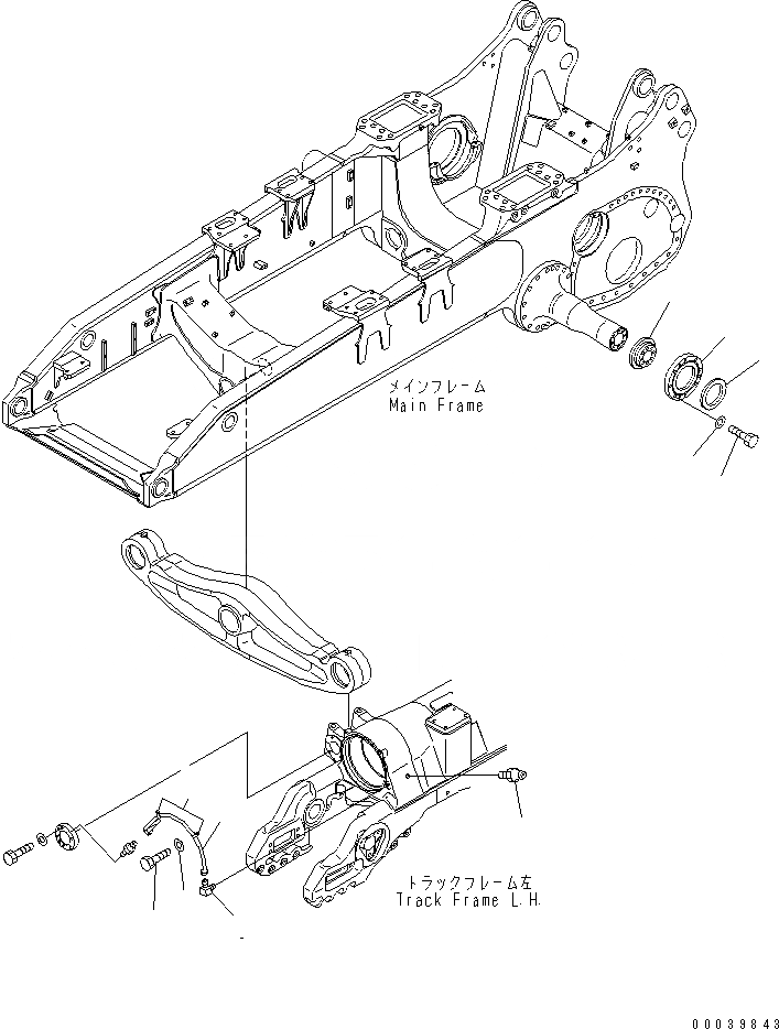 Схема запчастей Komatsu D375A-5 - БАЛКА БАЛАНСИРА СМАЗКА (ЛЕВ.) (ДЛЯ ДВОЙН. НАКЛОН. ПОЛУ-U МОРОЗОУСТОЙЧИВ. СПЕЦ-Я (A) СПЕЦ-Я.)(№8-9) ХОДОВАЯ