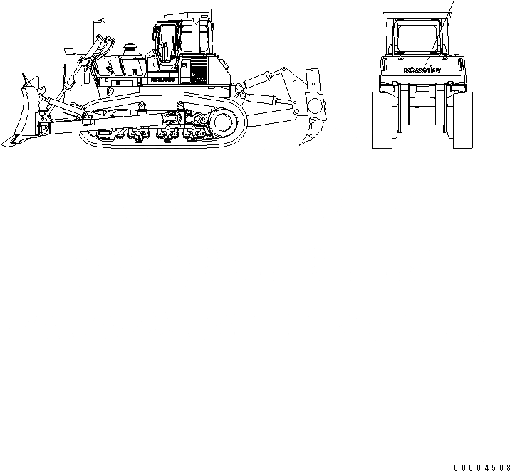 Схема запчастей Komatsu D375A-5 - MARKS (БОЛЬШ. ТАБЛИЧКИ) МАРКИРОВКА