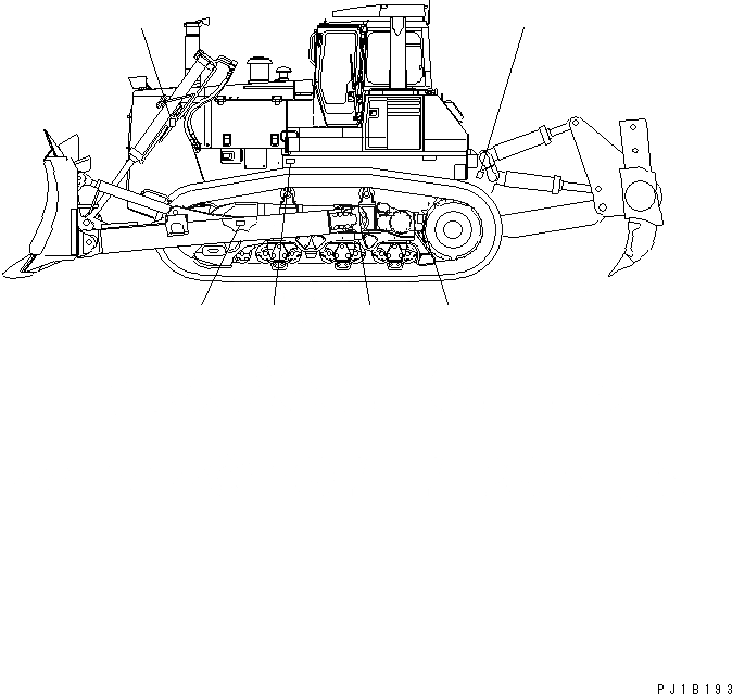 Схема запчастей Komatsu D375A-5 - МАРКИРОВКА (ЦЕНТР ТЯЖЕСТИ) МАРКИРОВКА