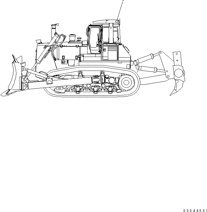 Схема запчастей Komatsu D375A-5 - МАРКИРОВКА (КРОМЕ ЯПОН.) (R.O.P.S.) МАРКИРОВКА