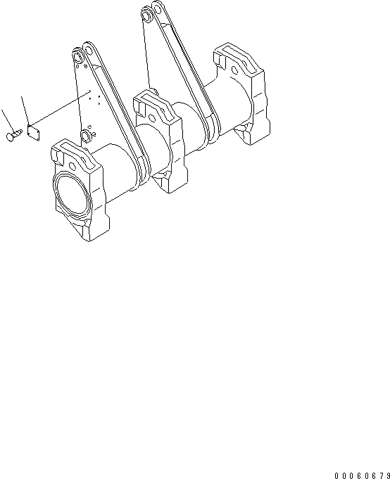 Схема запчастей Komatsu D375A-5 - ПЛАСТИНА (РЫХЛИТЕЛЬ) (ЕС. СПЕЦ-Я.)(№879-) МАРКИРОВКА