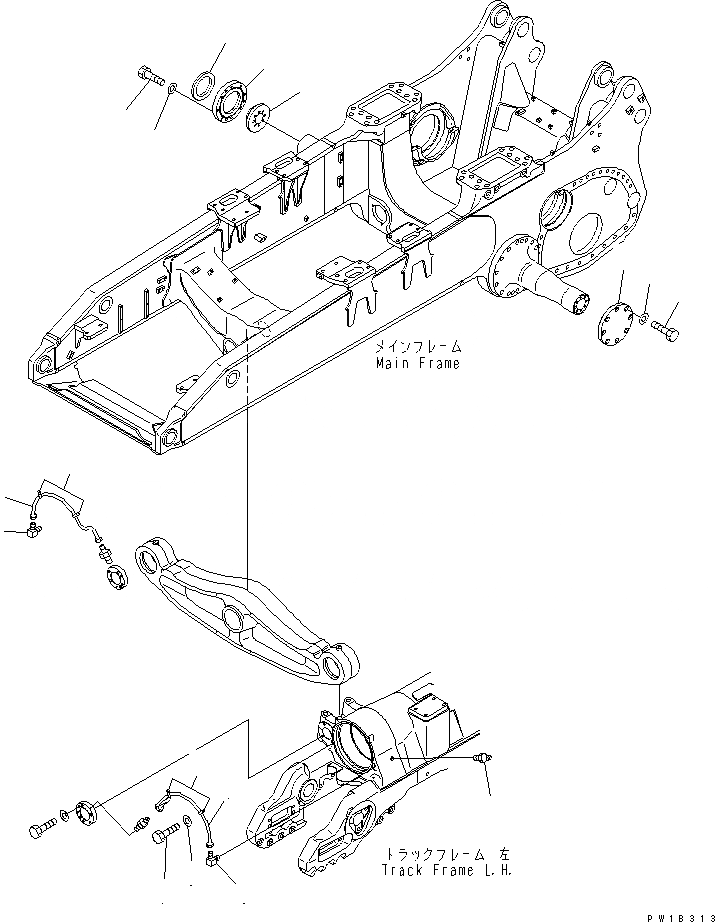 Схема запчастей Komatsu D375A-5 - БАЛКА БАЛАНСИРА СМАЗКА ХОДОВАЯ