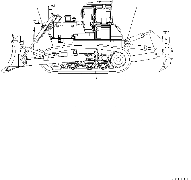 Схема запчастей Komatsu D375A-5 - МАРКИРОВКА (ЦЕНТР ТЯЖЕСТИ) МАРКИРОВКА