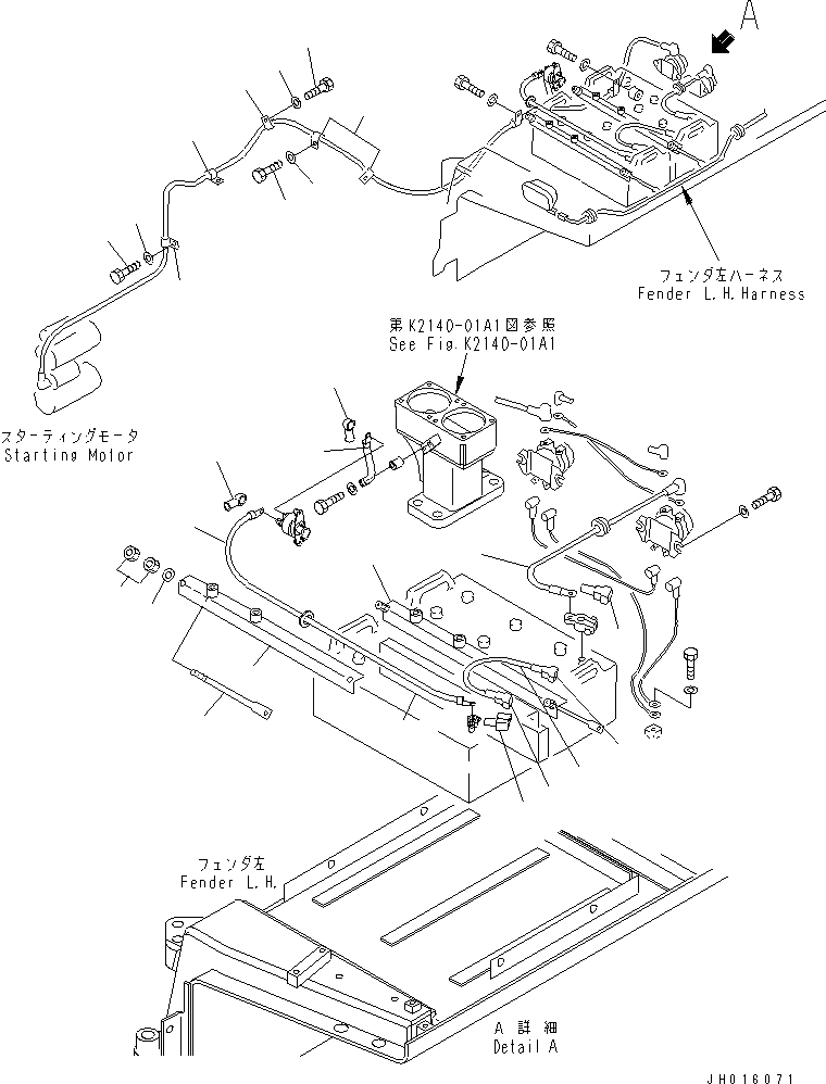 Схема запчастей Komatsu D375A-5D - АККУМУЛЯТОР ЧАСТИ КОРПУСА