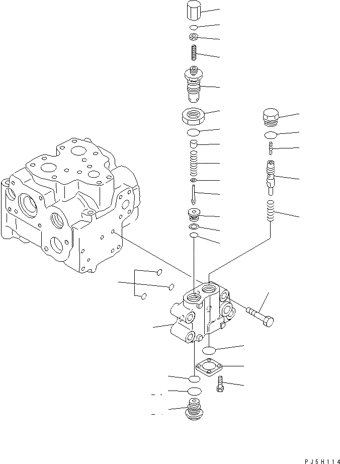 Схема запчастей Komatsu D375A-5D - P.P.C. КЛАПАН (ДЛЯ ОТВАЛ) (С ОТВАЛ С ПЕРЕКОСОМ) ОСНОВН. КОМПОНЕНТЫ И РЕМКОМПЛЕКТЫ