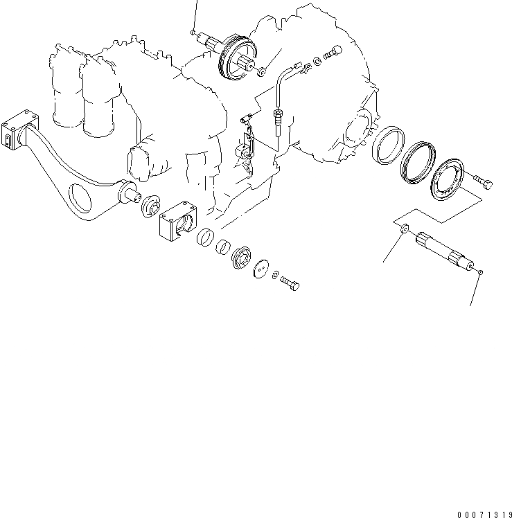 Схема запчастей Komatsu D375A-5E0 - СИЛОВАЯ ПЕРЕДАЧА (СИЛОВАЯ ПЕРЕДАЧА BUTTON) СИЛОВАЯ ПЕРЕДАЧА И КОНЕЧНАЯ ПЕРЕДАЧА