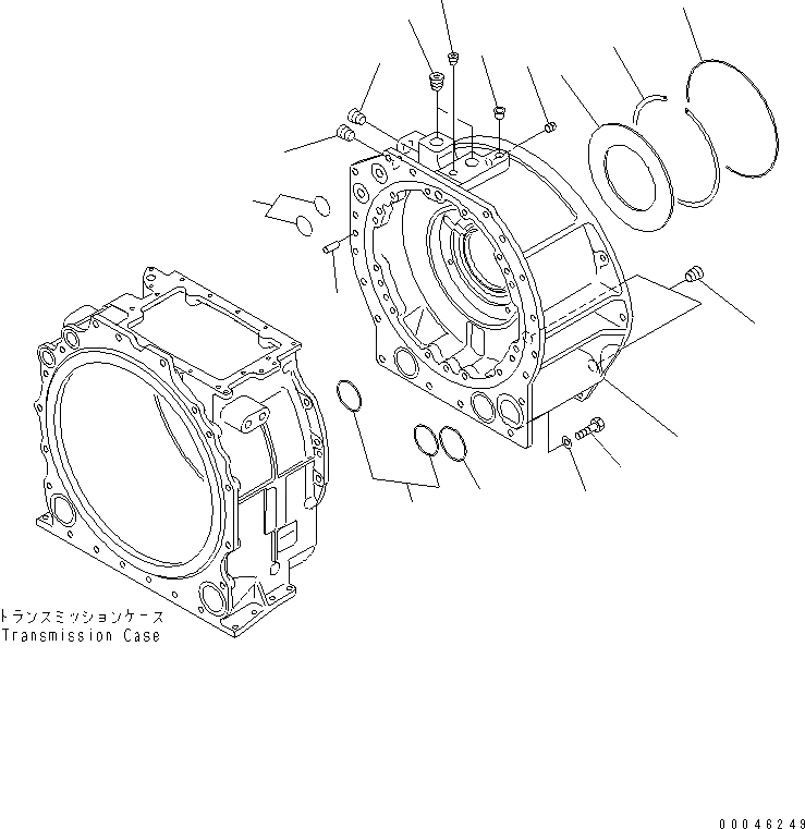 Схема запчастей Komatsu D375A-5E0 - ТРАНСМИССИЯ (ПЕРЕДАЧА)(№-(79)) СИЛОВАЯ ПЕРЕДАЧА И КОНЕЧНАЯ ПЕРЕДАЧА