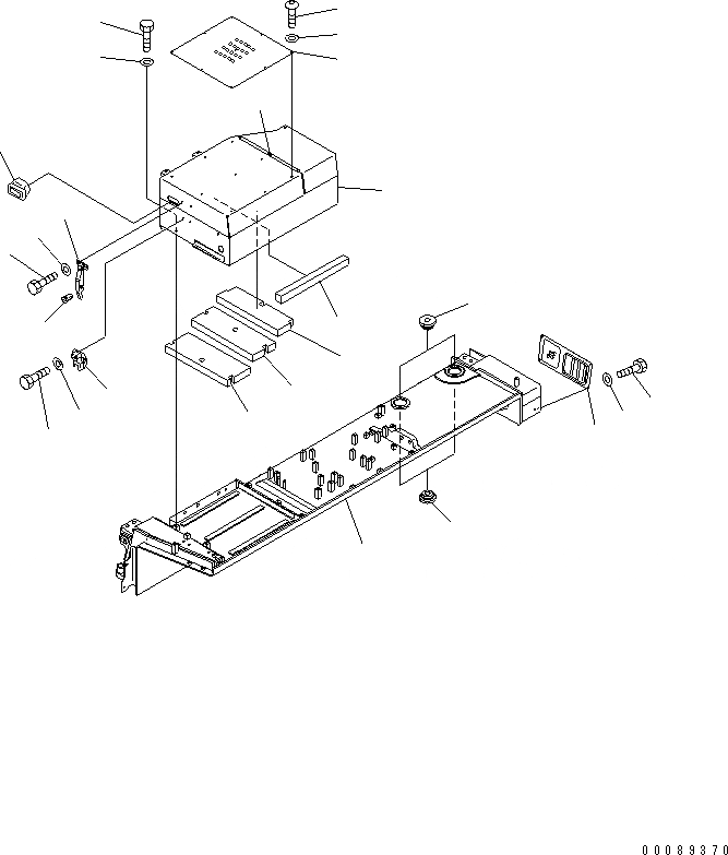 Схема запчастей Komatsu D375A-5E0 - КРЫЛО (ЛЕВ.) (ЕС REG ARRANGE) ЧАСТИ КОРПУСА