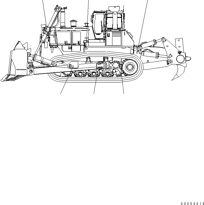 Схема запчастей Komatsu D375A-5E0 - МАРКИРОВКА (ОБСЛУЖ-Е)(№-) МАРКИРОВКА