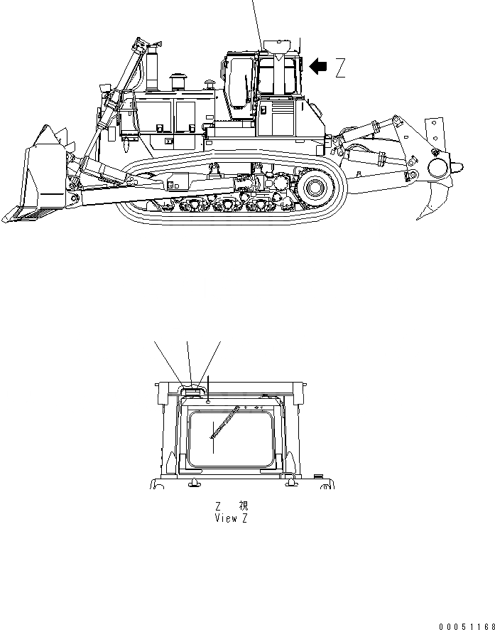 Схема запчастей Komatsu D375A-5E0 - МАРКИРОВКА (ФРАНЦИЯ) (ДЛЯ R.O.P.S.) МАРКИРОВКА