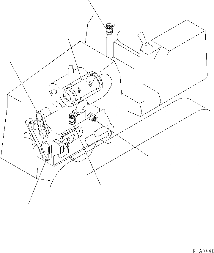 Схема запчастей Komatsu D37A-5 - ЭЛЕМЕНТ И V-РЕМЕНЬ(№-7) ЧАСТИ BOOK