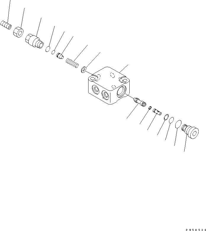 Схема запчастей Komatsu D37EX-21 - АВТОМАТИЧ. SHIFT CHANGE КЛАПАН ОСНОВН. КОМПОНЕНТЫ И РЕМКОМПЛЕКТЫ