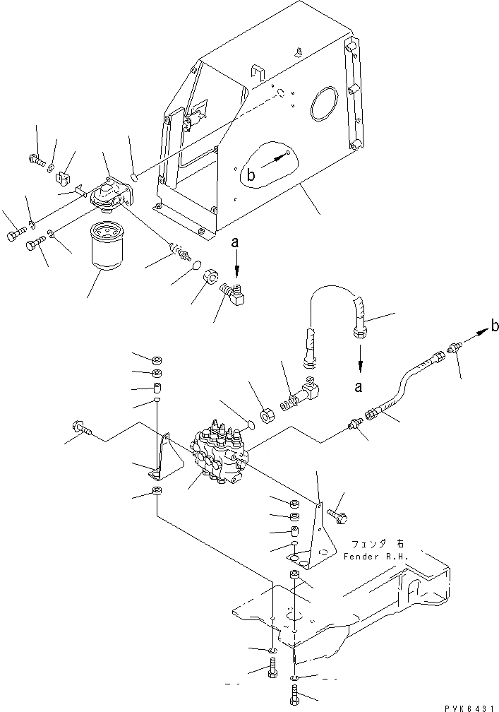 Схема запчастей Komatsu D37P-5A - ГИДР. БАК. AND ФИЛЬТР. (REGULATION OF ЕС DYNAMIC NOISE)(№-) ГИДРАВЛИКА