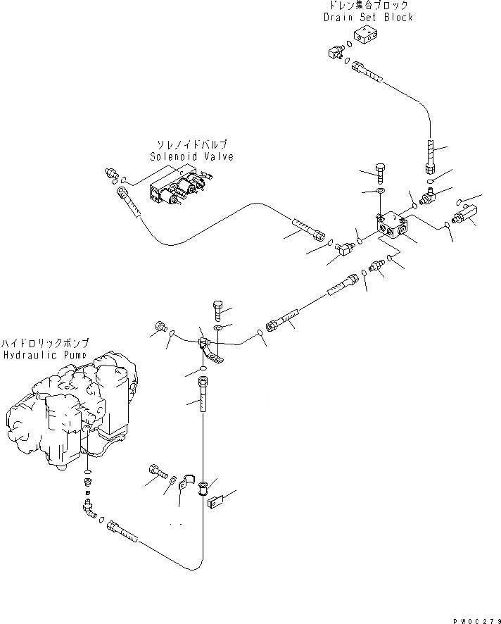 Схема запчастей Komatsu D39PX-21 - PPC ЛИНИЯ (КЛАПАН) ГИДРАВЛИКА
