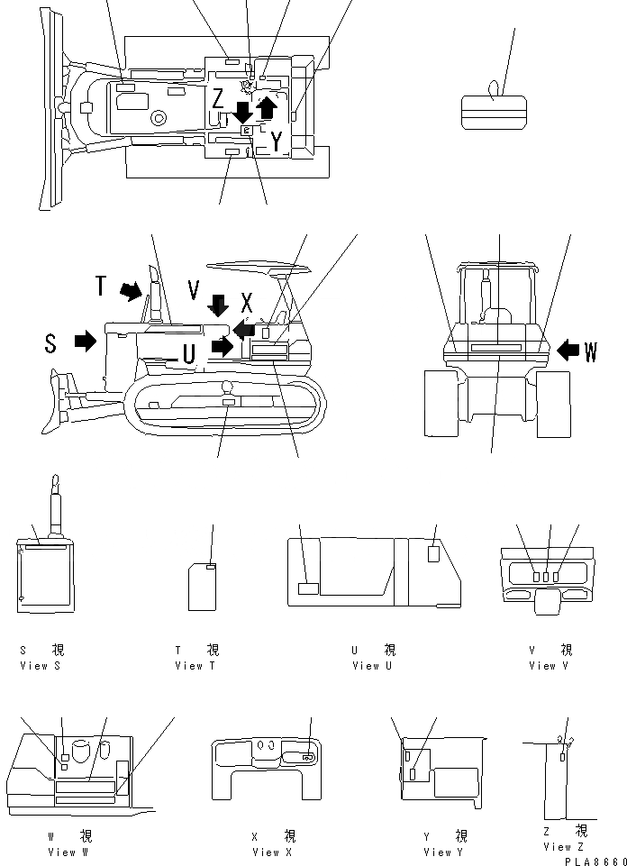 Схема запчастей Komatsu D40P-5A - МАРКИРОВКА (DP)(№-) КАТАЛОГИ ЗЧ