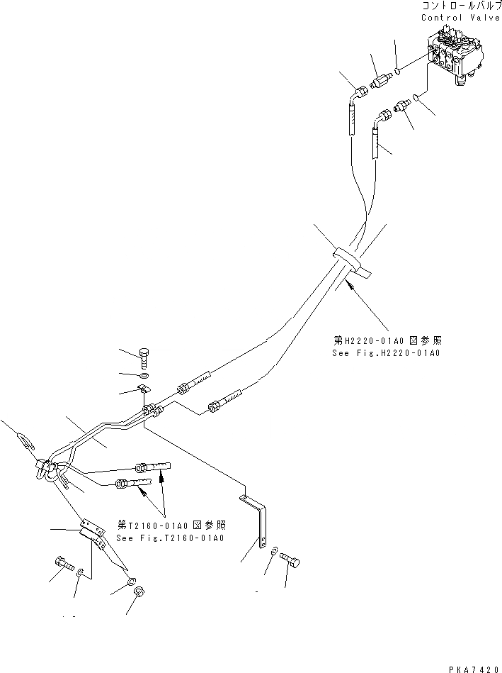 Схема запчастей Komatsu D41E-6K - ЦИЛИНДР НАКЛОНА ЛИНИЯ ГИДРАВЛИКА