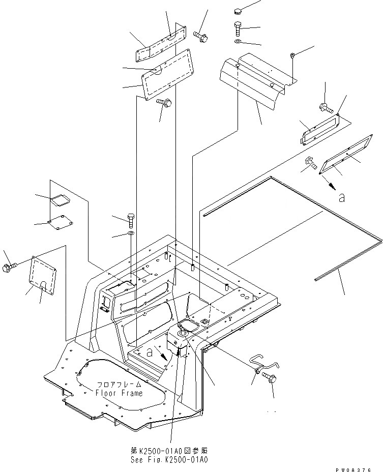 Схема запчастей Komatsu D41E-6K - ПОДЛОКОТНИК КРЫШКА(НИЖН.) (REGULATION OF EC INCLUSION)(№-) КАБИНА ОПЕРАТОРА И СИСТЕМА УПРАВЛЕНИЯ