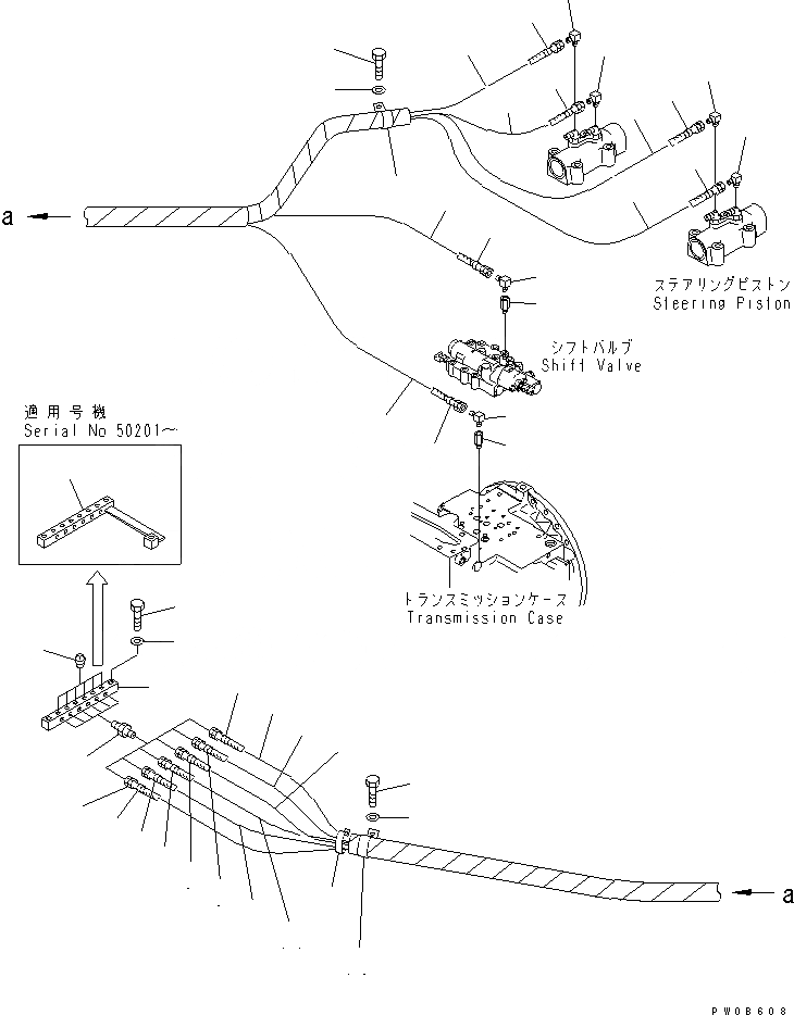 Схема запчастей Komatsu D41E-6K - СИЛОВАЯ ЛИНИЯ (КОНТРОЛЬ ЛИНИЯ) СИЛОВАЯ ПЕРЕДАЧА И КОНЕЧНАЯ ПЕРЕДАЧА