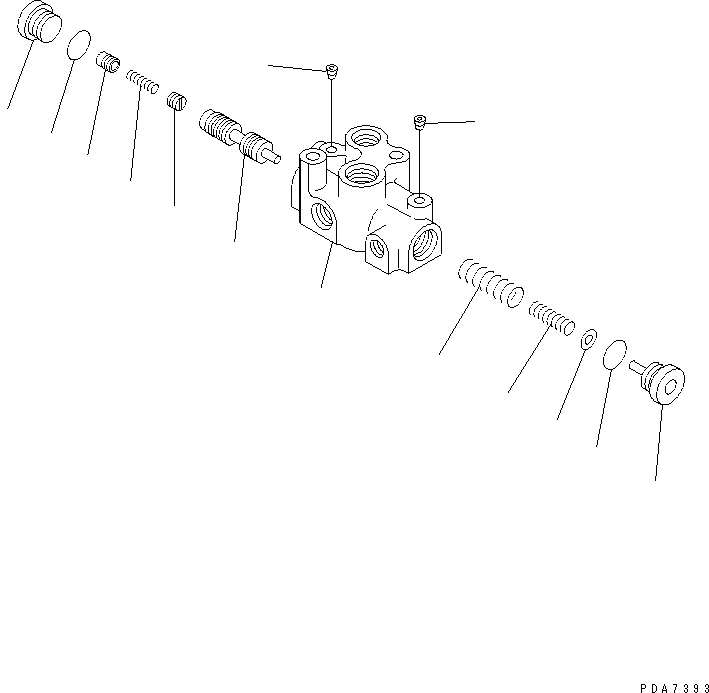 Схема запчастей Komatsu D41E-6T - СИЛОВАЯ ЛИНИЯ (ПРИОРИТЕТН. КЛАПАН) СИЛОВАЯ ПЕРЕДАЧА И КОНЕЧНАЯ ПЕРЕДАЧА