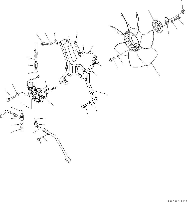 Схема запчастей Komatsu D41E-BB-6C - ОХЛАЖД-Е (ВЕНТИЛЯТОР) СИСТЕМА ОХЛАЖДЕНИЯ