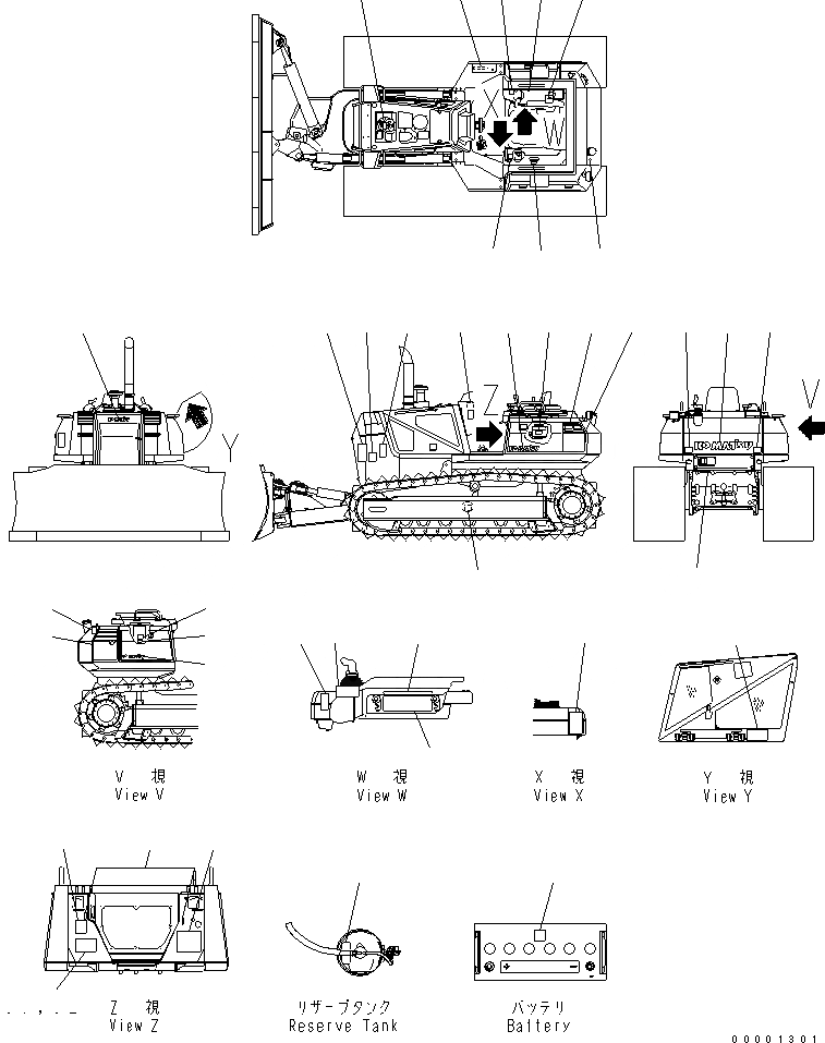 Схема запчастей Komatsu D41E-BB-6C - МАРКИРОВКА (ПОРТУГАЛ.)(REGULATION OF ЕС DYNAMIC NOISE) МАРКИРОВКА