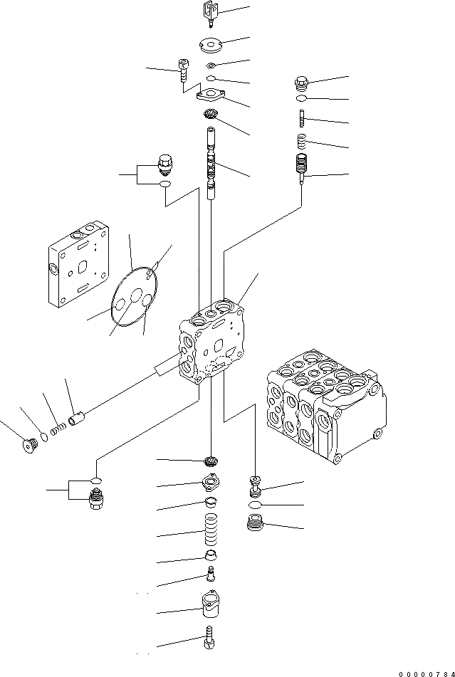 Схема запчастей Komatsu D41E-BB-6C - УПРАВЛЯЮЩ. КЛАПАН (4-Х СЕКЦИОНН.) (7/7) (ДЛЯ РЫХЛИТЕЛЬ) ОСНОВН. КОМПОНЕНТЫ И РЕМКОМПЛЕКТЫ