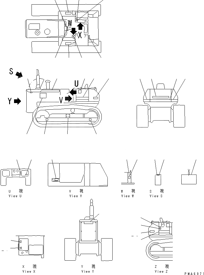 Схема запчастей Komatsu D41P-3 - МАРКИРОВКА (АНГЛ.) (REGULATION OF EC INCLUSION)(№789-) ОПЦИОННЫЕ КОМПОНЕНТЫ