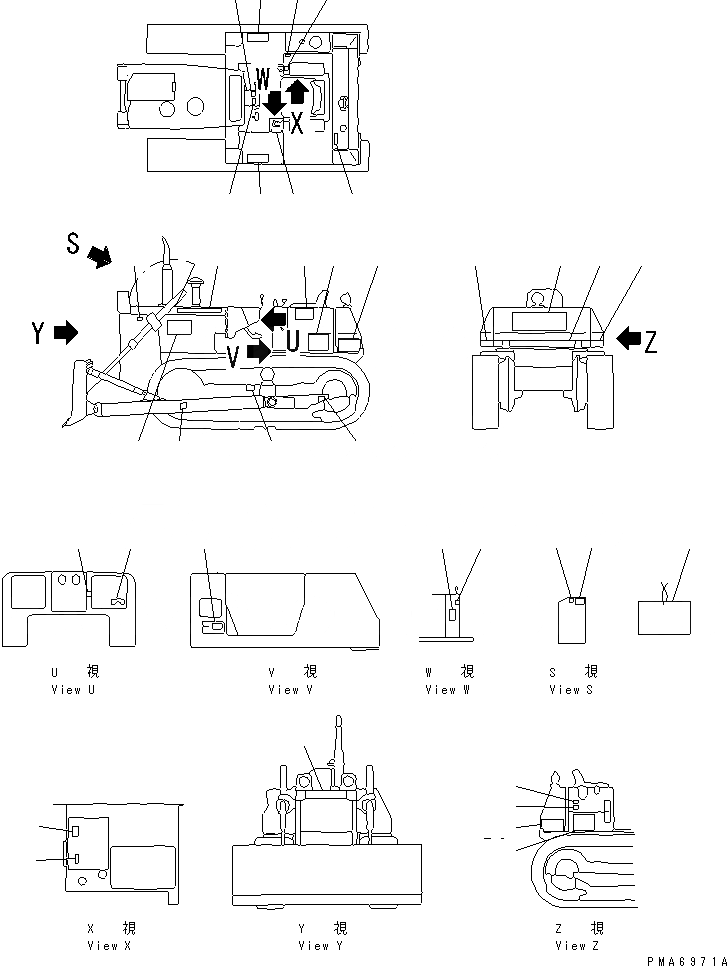 Схема запчастей Komatsu D41P-3 - МАРКИРОВКА (ФРАНЦИЯ) (REGULATION OF EC INCLUSION)(№789-) ОПЦИОННЫЕ КОМПОНЕНТЫ