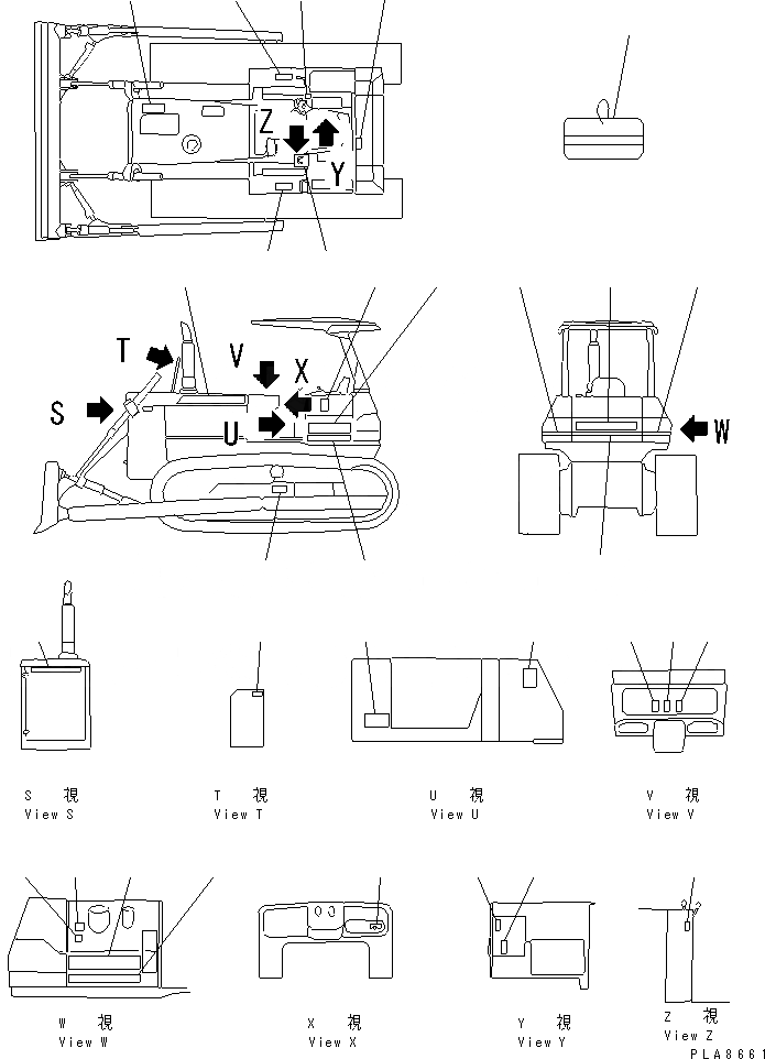 Схема запчастей Komatsu D41P-5 - МАРКИРОВКА (DP)(№-) КАТАЛОГИ ЗЧ