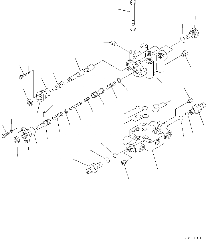 Схема запчастей Komatsu D41PF-6K - СИЛОВАЯ ЛИНИЯ (ТОРМОЗНОЙ КЛАПАН) СИЛОВАЯ ПЕРЕДАЧА И КОНЕЧНАЯ ПЕРЕДАЧА