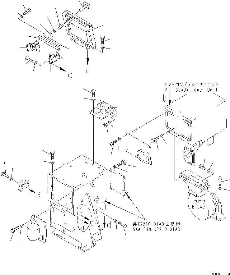 Схема запчастей Komatsu D41PF-6K - ПРИБОРНАЯ ПАНЕЛЬ (ФИЛЬТР. COVER)(№9-) КАБИНА ОПЕРАТОРА И СИСТЕМА УПРАВЛЕНИЯ