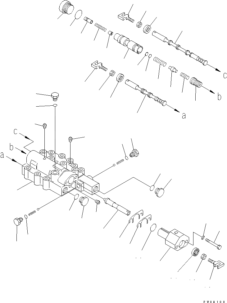 Схема запчастей Komatsu D41PF-6K-T2 - ТРАНСМИССИЯ (SHIFT КЛАПАН) СИЛОВАЯ ПЕРЕДАЧА И КОНЕЧНАЯ ПЕРЕДАЧА