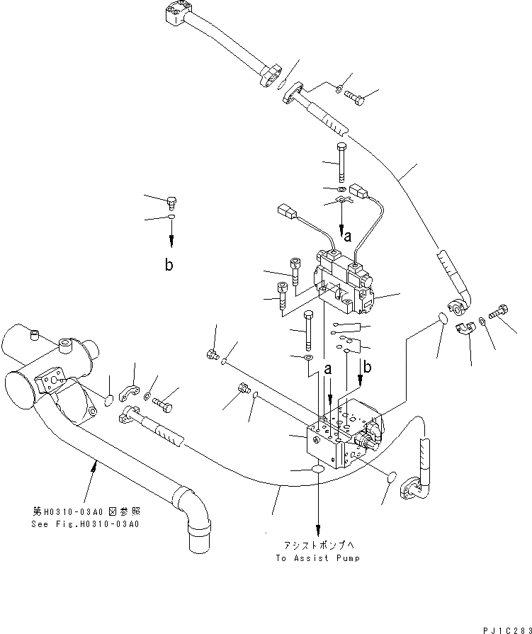 Схема запчастей Komatsu D475A-3 - ГИДР. НАСОС. ВСАСЫВАЮЩАЯ ЛИНИЯ(/) (СДВОЕНН. ДВОЙН. НАКЛОН. КОНТУР)(№7-) ГИДРАВЛИКА