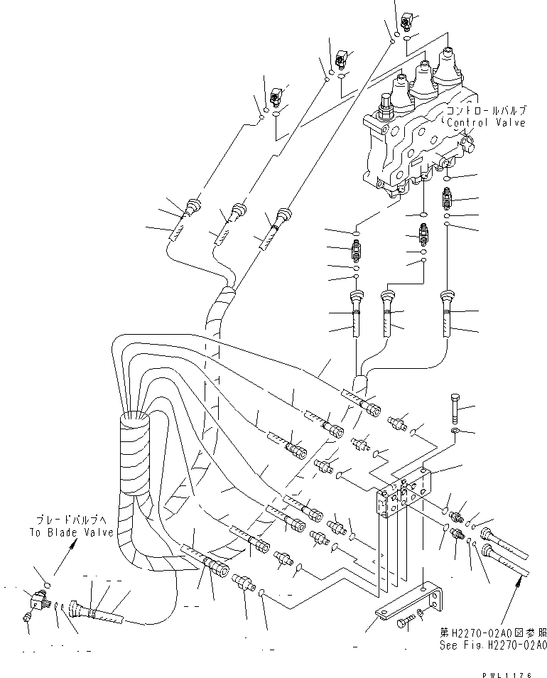 Схема запчастей Komatsu D475A-3 - P.P.C. БЛОК РЕЛЕ ГИДРАВЛИКА