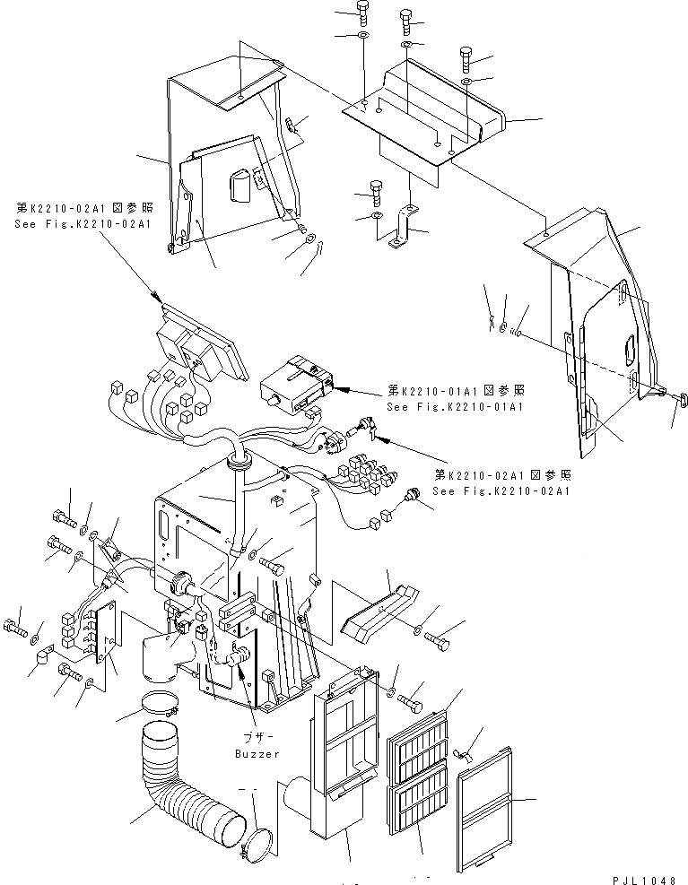 Схема запчастей Komatsu D475A-3 - ПРИБОРНАЯ ПАНЕЛЬ (С КОНДИЦ.DITIOPNER И SHOE КОНТРОЛЬ ПРОСКАЛЬЗ-Я) (/) КАБИНА ОПЕРАТОРА И СИСТЕМА УПРАВЛЕНИЯ