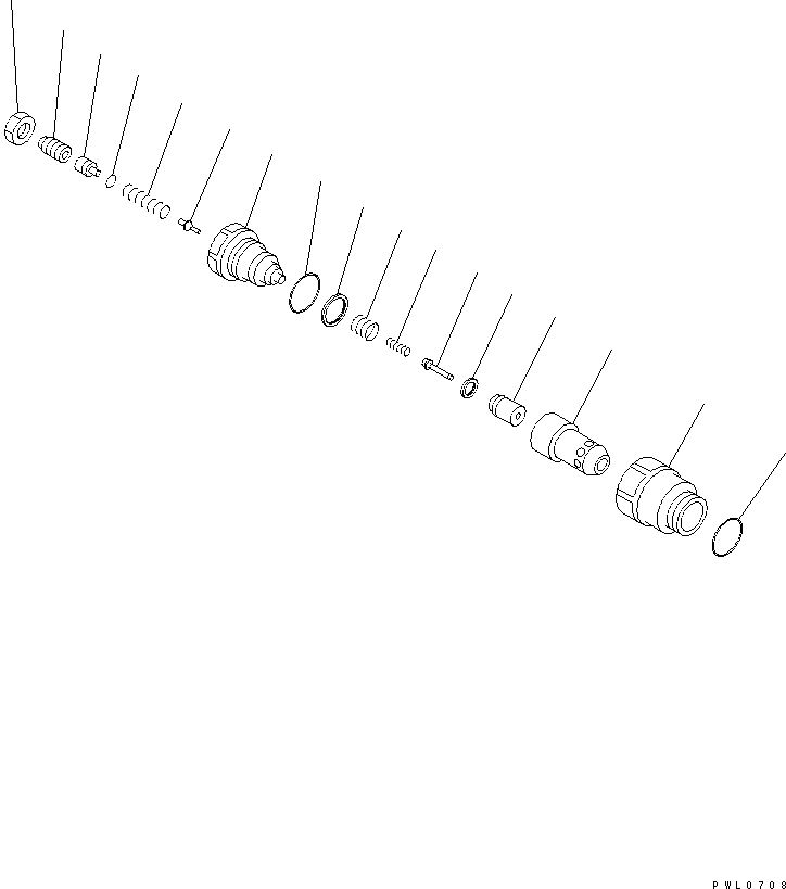 Схема запчастей Komatsu D475A-3 - ВСАСЫАЮЩИЙ КЛАПАН БЕЗОПАСНОСТИ (ДЛЯ ОТВАЛ ГИДРАВЛ ЛИНИЯ) ОСНОВН. КОМПОНЕНТЫ И РЕМКОМПЛЕКТЫ