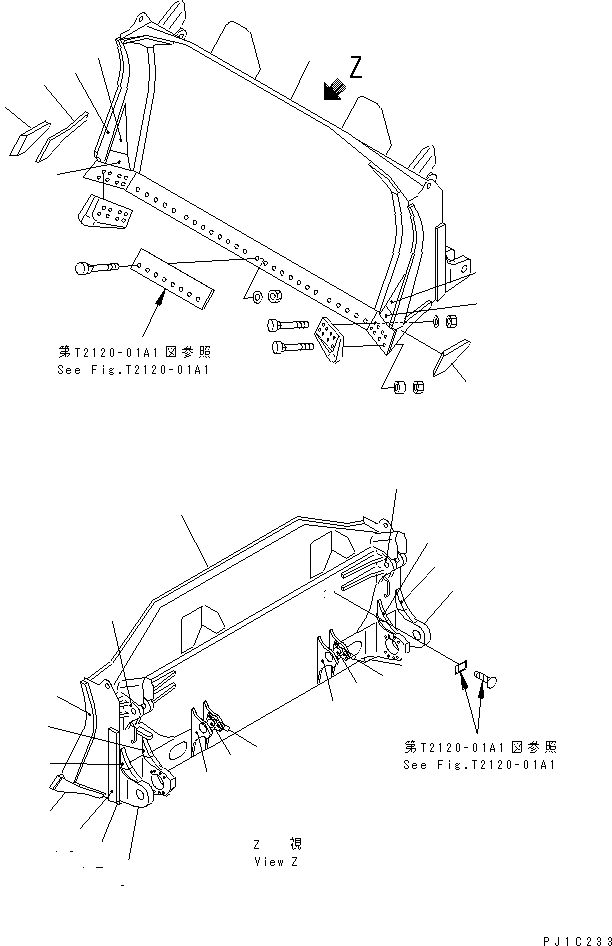 Схема запчастей Komatsu D475A-3-HD - ПРЯМ. ОТВАЛ ПОЛУ-СФЕРИЧ. ОТВАЛ (МАТЕРИАЛSUMOTO KOUGYOU)(№89-) ГИДРАВЛИКА